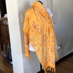 Orange Batik scarf